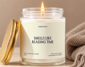 Book Lover Candle, Book Lover Gift, Reading Gifts, Bookish Gift, Gifts for Readers, Reading Candle, Book Lover Gift Ideas F126B