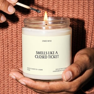Help Desk Staff Candle, Gift for Him, Smells Like a Closed Ticket, IT Card, Gift for Her, Programmer Gift, Tech Support, Computer Gift F307B