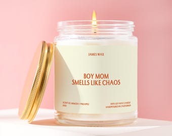 Funny Mom Gift Chaos Candle for Boy Moms Unique Parenting Candle Embrace the Madness Funny Family Candle Humor Gift for Mom J005