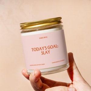 Personalized Slay All Day Gift Slay All Day Candle Cheer Up Gift Confidence Booster Fun Funny Surprise Gift F194