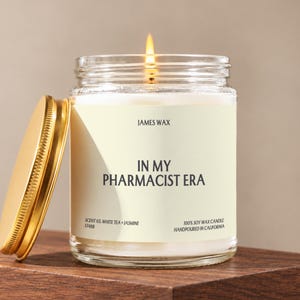 Pharmacist Candle, Pharmacist Gifts, Pharmacy Gifts, Funny Pharmacist Gift, Pharmacy School Graduation Gift, Pharmacist Gift F748B