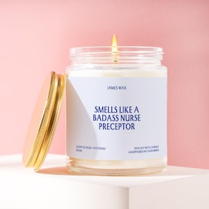 Nurse Week Gift Badass Nurse Candle Preceptor Present Gift Box Clinical Educator Mentor Appreciation RN Graduation Nursing J5044