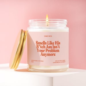 New Job Candle, Smells Like His Btch Ass Isn't Your Problem Anymore, New Job Card, New Job Gift Ideas, Quitting Job Gift, Gift for Her JR077