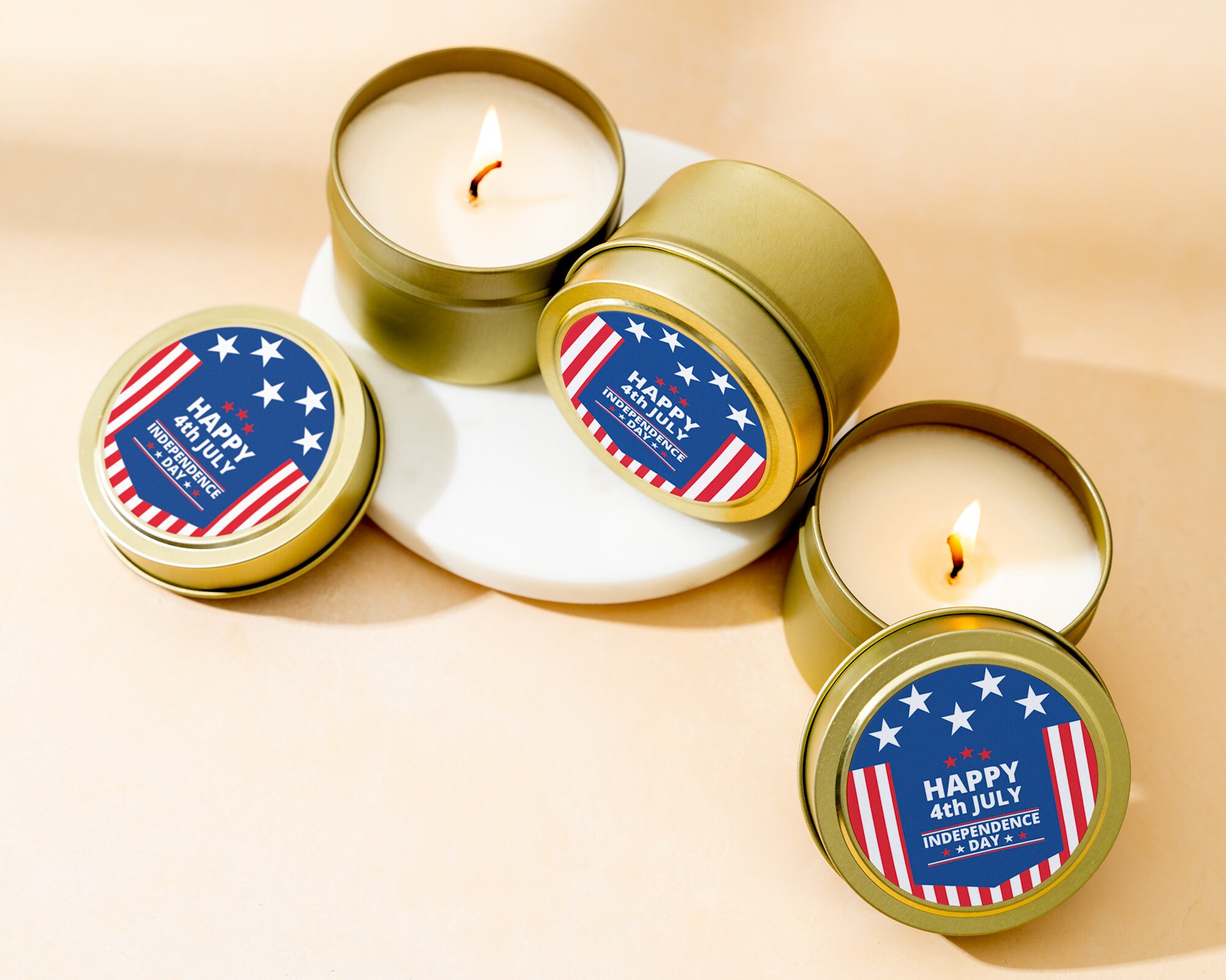 Independence Day Candle Gift Custom Candle Gift Etsy