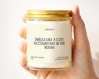 Accountant Gift Candle Cutest Accountant In The Room Funny CPA Present For Partner Appreciation Unique Handmade Decor F794B