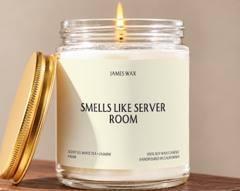 Tech Support Candle, Gift for Her, Smells Like Server Room., IT Card, Gift for Coworker, Gift for Him, Developer Gift, IT Humor Gift F404B