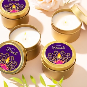 Diwali Candle Gift Custom Candle Gift Diwali Personalized Candle DI04