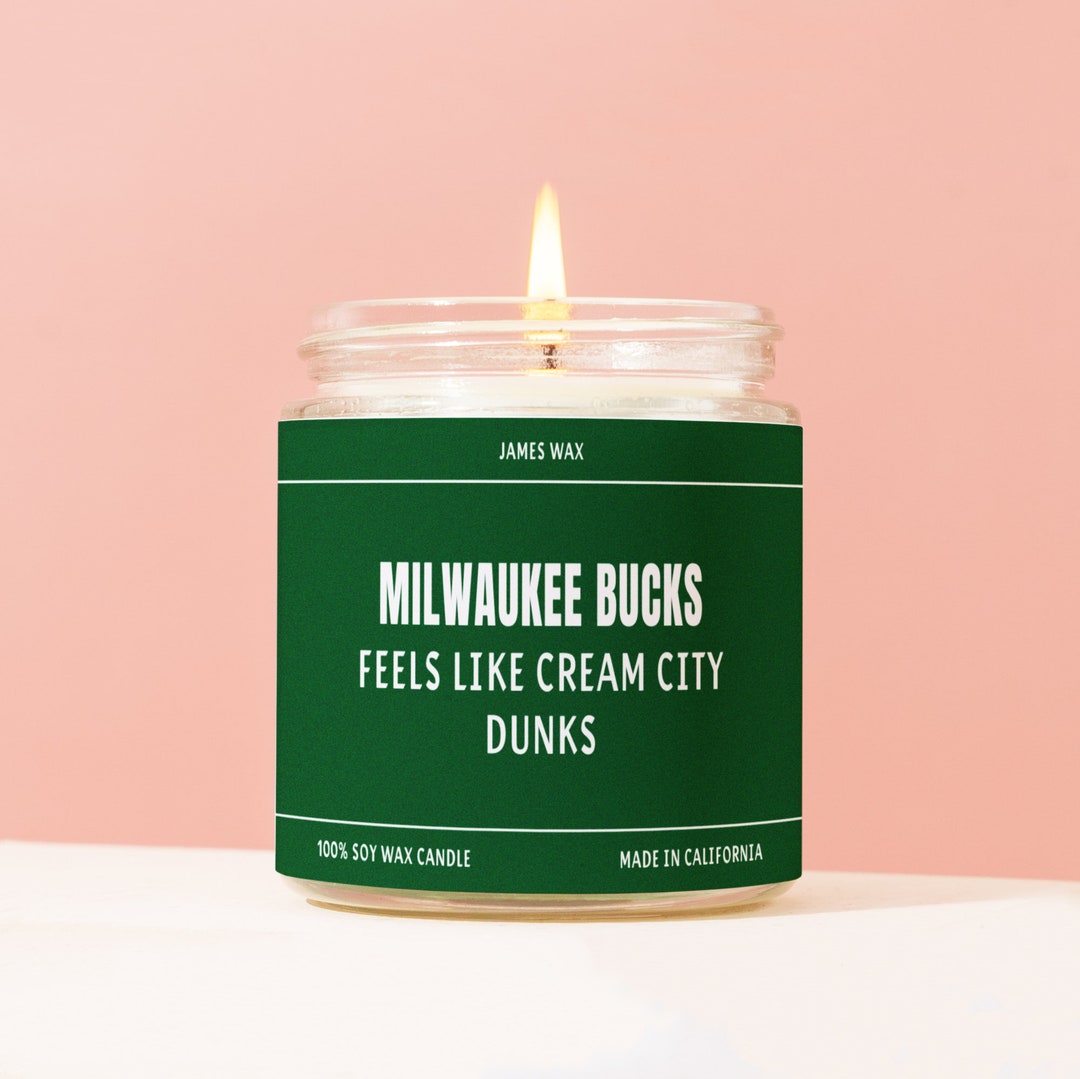Milwaukee Bucks the Ultimate Sports Fan Candle Series 100 Soy Candle