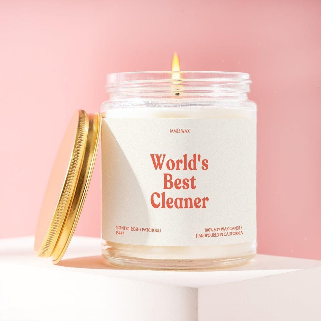Cleaner Gift Worlds Best Cleaner Candle Housekeeper Cleaning Service ...