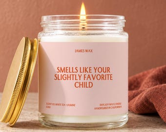 Mothers Day Candle, Funny Mom Gift, Mothers Day Gift, Mom Gifts, Mom Birthday Gift, Favorite Child Gift, Funny Mom Candle, Mom Gift F268