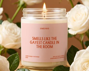 Funny Rainbow Pride Candle LGBTQ Gift Gay Best Friend Birthday Present Queer Celebration Home Decor Pride Month Gift J5978