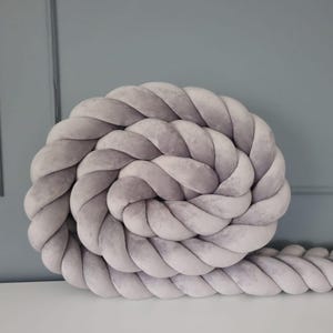 Chunky Braided Knot Pillow: Handmade Home Decor Accent - 240 cm