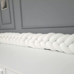 Handmade Braided Knot Pillow: Cozy Home Decor (240 cm)
