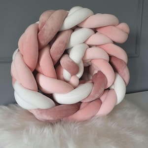 Handmade Braided Knot Pillow: Modern Velvet Decorative Cushion (240 cm)