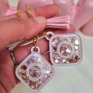 Instagram NFC Schlüsselanhänger | Profil sofort teilen | Social Media Accessoire | NFC Tag | Creator Networking Tool