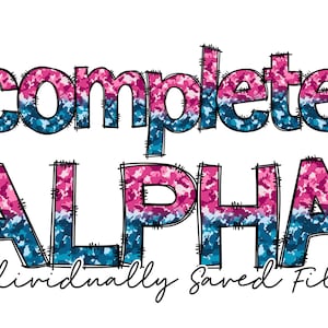 Doodle Letters PNG, Alphabet Letters, Doodle Alpha png, Sublimation Alphabet, Hand Drawn Letters, Printable Alpha, Make Your own Name