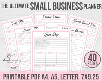 Small Business Planner, Hand made Business Planner, Business Planner, Etsy Store Planner, Income Tracker, Small Business Planner Printable