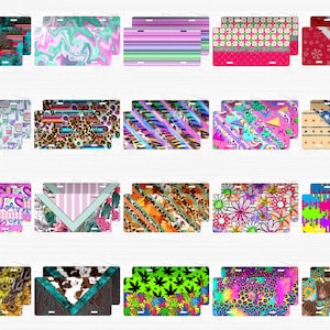 100 pacote de design de sublimação de placa de carro, pacote de placa de carro, designs de sublimação de placa de carro, designs de placa de carro