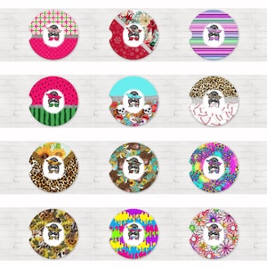 100 Car Coaster Messy Bun Sublimation Design Bundle, Car Coaster Bundle, Car Coaster Sublimation Designs, Car Coaster Designs