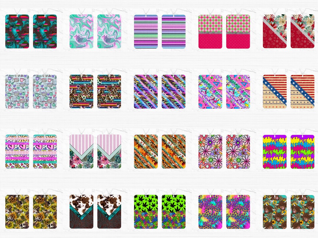 100 Air Freshener Sublimation Design Bundle, Air Freshener Bundle