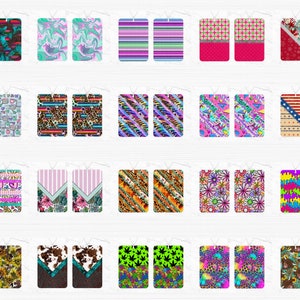 100 Air Freshener Sublimation Design Bundle, Air Freshener Bundle, Rectangle Sublimation Air Freshener Designs, Air Freshener Designs