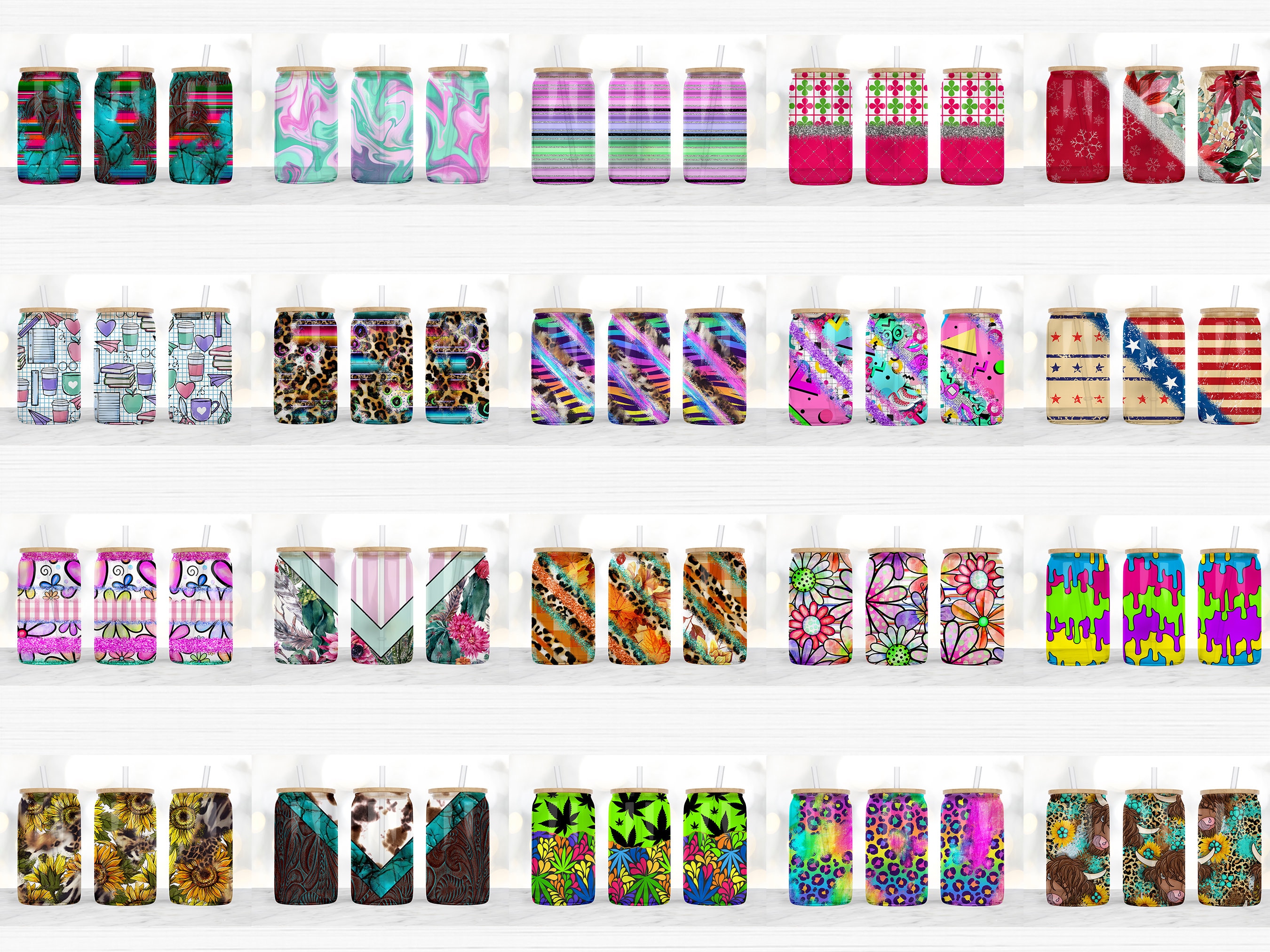 100 16oz Libbey Glass Sublimation Design Bundle, 16oz Libbey Glass Bundle, Libbey Glass Sublimation Designs, 16oz Libbey Glass Designs