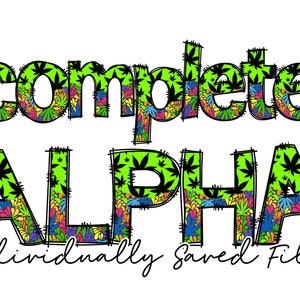 Doodle Letters PNG, Alphabet Letters, Doodle Alpha png, Sublimation Alphabet, Hand Drawn Letters, Printable Alpha, Make Your own Name