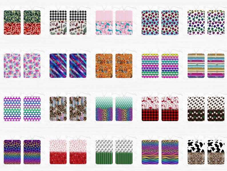 100 Air Freshener Sublimation Design Bundle Air Freshener Etsy