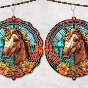 Stained Glass Wind Spinner Sublimation Design Template, Sun Catcher, Stained Glass wind Spinner png, Round Hanging Spinners png.
