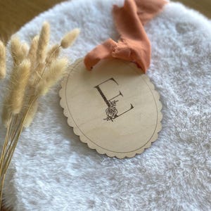 Carte naissance en bois / carte étape bébé