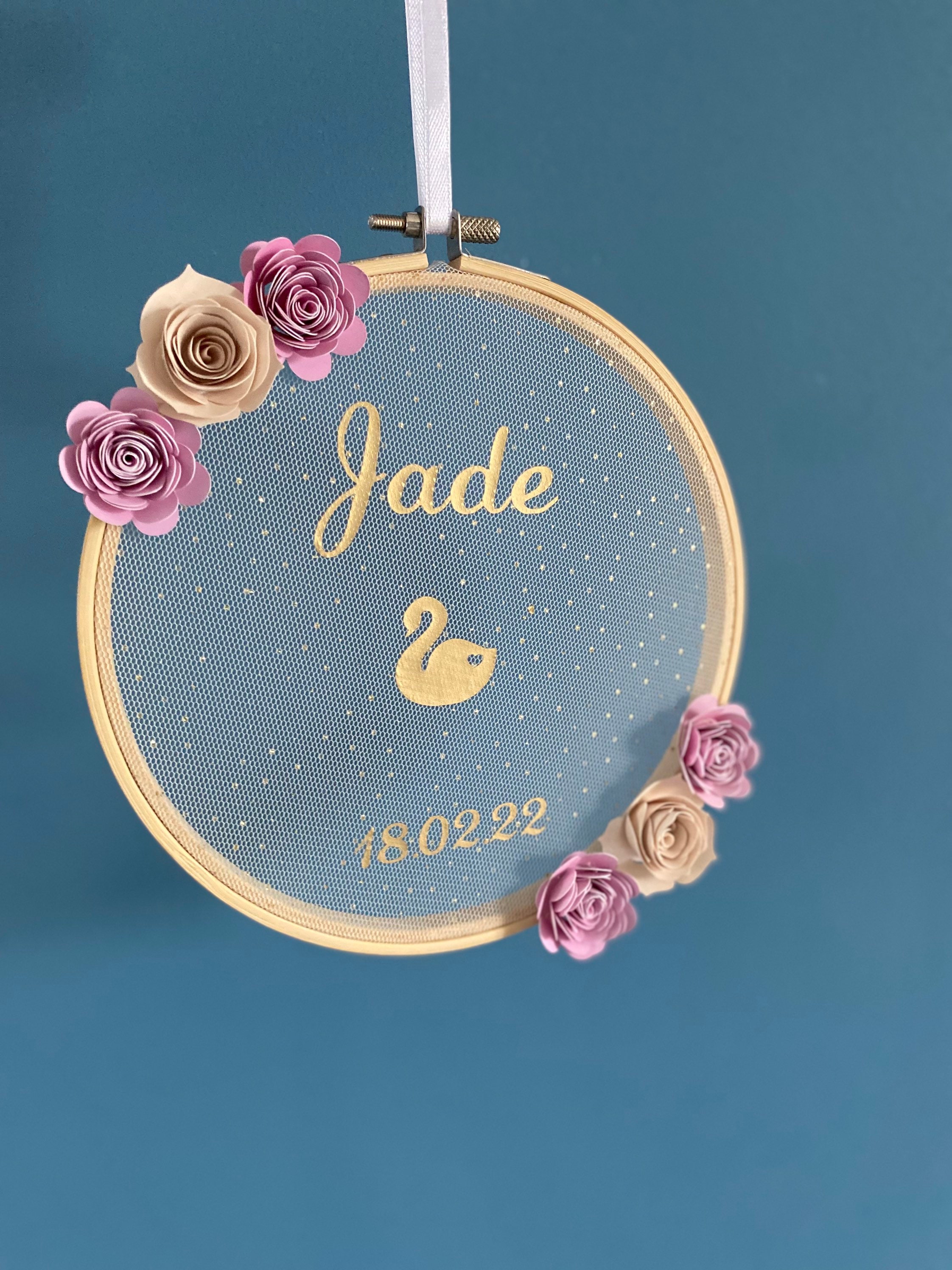 Tambour Prénom Chambre Bébé Personnalisé Décoration Cadeau de Naissance