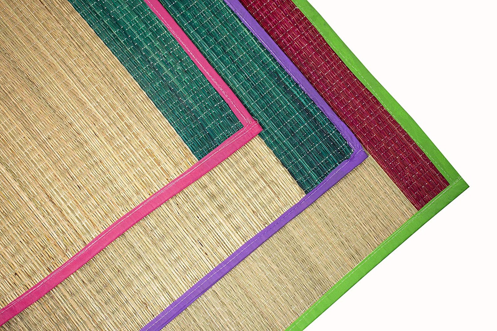 Natural Hand Made Korai Grass Mat Big Size , Sleeping Mat, Picnic Mat, Yoga Mat, Sitol Pati Rugs