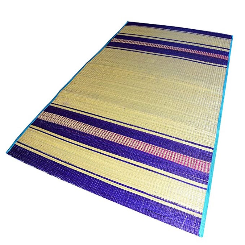 Natural Hand Made Korai Grass Mat Big Size , Sleeping Mat, Picnic Mat
