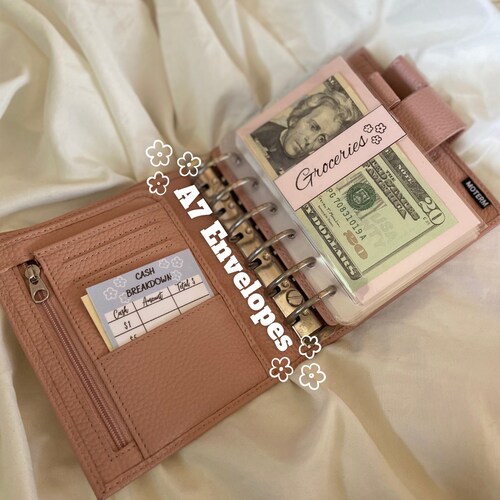 Jelly Sparkle A7 Binder A7 Cash Envelope Wallet Etsy Hong Kong