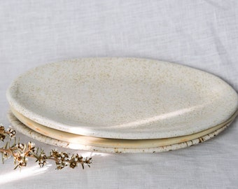 Handmade Ceramic Oval Plate | Ceramic Plate | Handmade Plate| Handmade Ceramic Appetizer Plate | Dessert Plate | Tapa dish