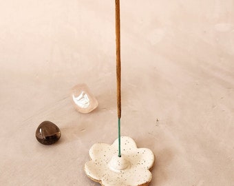 Flower incense holder | Handmade ceramic | Ceramic incense holder | Pottery Gifts | Flower Ceramic