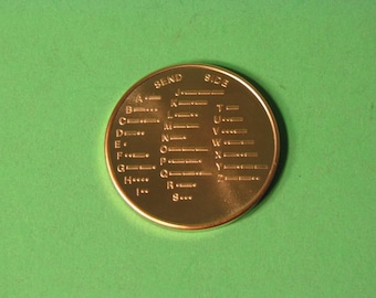 Solid Brass Morse Code Decoder Chart Medal Coin With Instruction Novelty USA Made Great Gift! Boy Scouts Girl Scouts Learning Tool Ham Radio