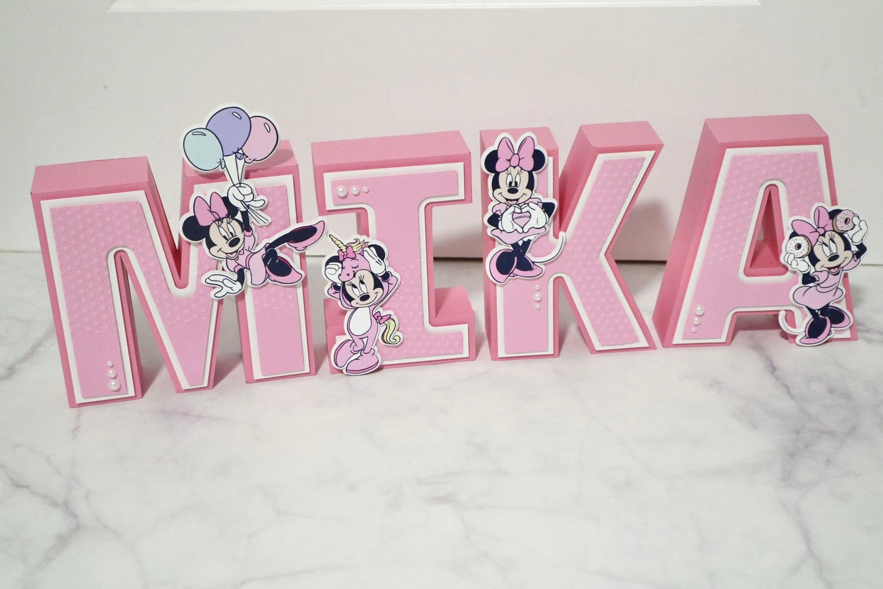 Custom 3D Letters Minnie Mouse 🤣🤣🤣 * * Templates available on my we