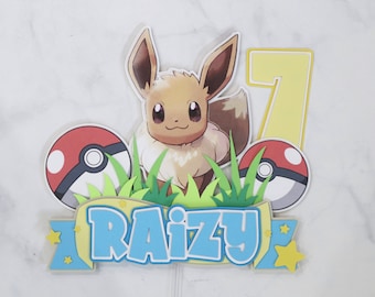 Eevee Inspired Cake Topper | Charizard Cake Topper