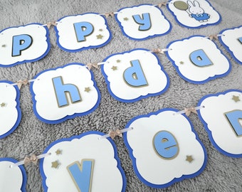 Miffy Inspired Birthday Banner | Milestone Banner