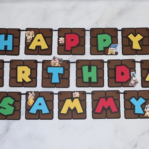 Bowser and the Koopalings Inspired Birthday Banner