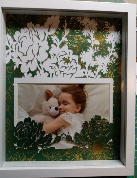 Cadre Photo Fleuri 10x15