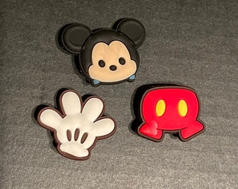 Animierte Maus Schuh Charms 3 Stück Set