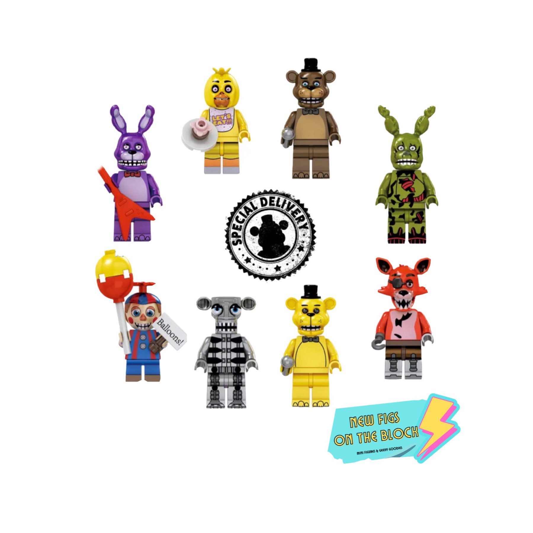 Five Nights Freddys Custom Lego Compatible