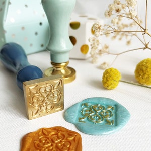 metall vaxsigill/presentsigill/art déco vaxsigill/inbjudningssigill/bröllopssigill/orientalisk stämpel/rektangulär stämpel