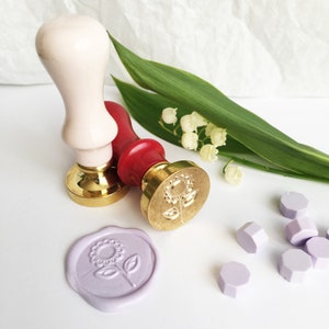 Metall Siegelstempel Sonnenblume/FloralEr Siegelstempel/Holzhengel Siegelstempel/Einladung Siegelstempel/Siegelstempel/Siegelstempel/Siegelstempel