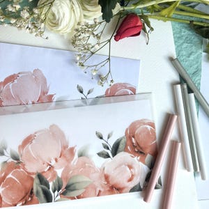 decorative envelope/gift envelope/wedding invitation /valentine envelope/envelope for money/flowers/floral pattern/sheer envelope/DL size