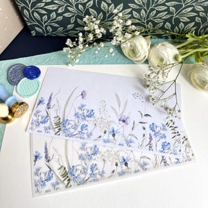 decorative envelope/gift envelope/wedding invitation /valentine envelope/envelope for money/flowers/floral pattern/sheer envelope/DL size