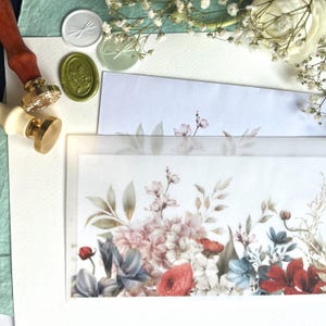 decorative envelope/gift envelope/wedding invitation /valentine envelope/envelope for money/flowers/floral pattern/sheer envelope/DL size
