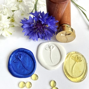 Metall Wachssiegel Stempel/Geschenk Siegel Stempel/Oval Stempel/Einladung Siegel Stempel/Hochzeit Siegel Stempel/Blumen/Blume/minimalistisch/einfach/Geschenk/Dekor
